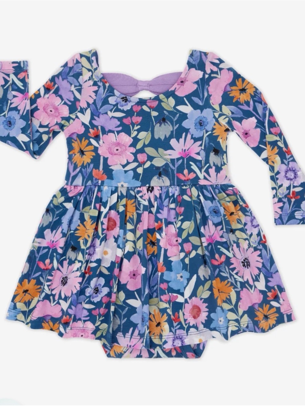Little Sleepies Dusk Blooms Bow Back Dress